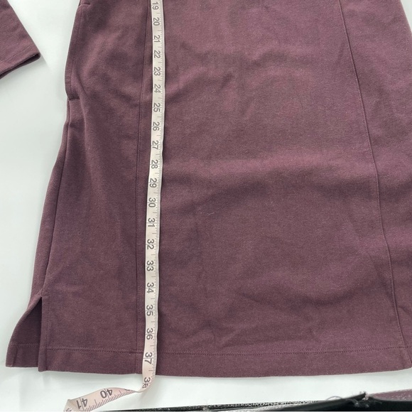 Duluth Trading Co Long Sleeve Plum Boat Neck Ponte Dress with Pockets - Picture 6 of 10